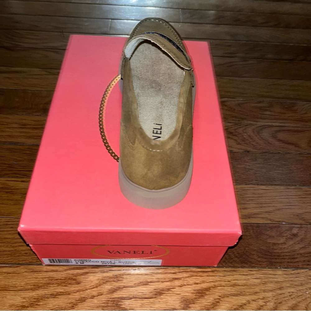 NEW Vaneli Suede Kimmo Loafers Tobacco Brown Women’s Size 8 - Picture 9 of 12